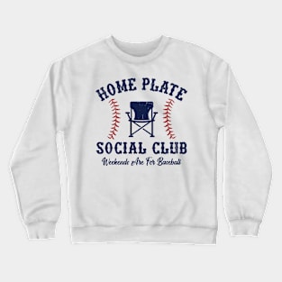 Home Plate  Social Club, Midday, Softball Mom, Softball Dad, Softball Game Day, Softball Grandma, Softball Family Crewneck Sweatshirt